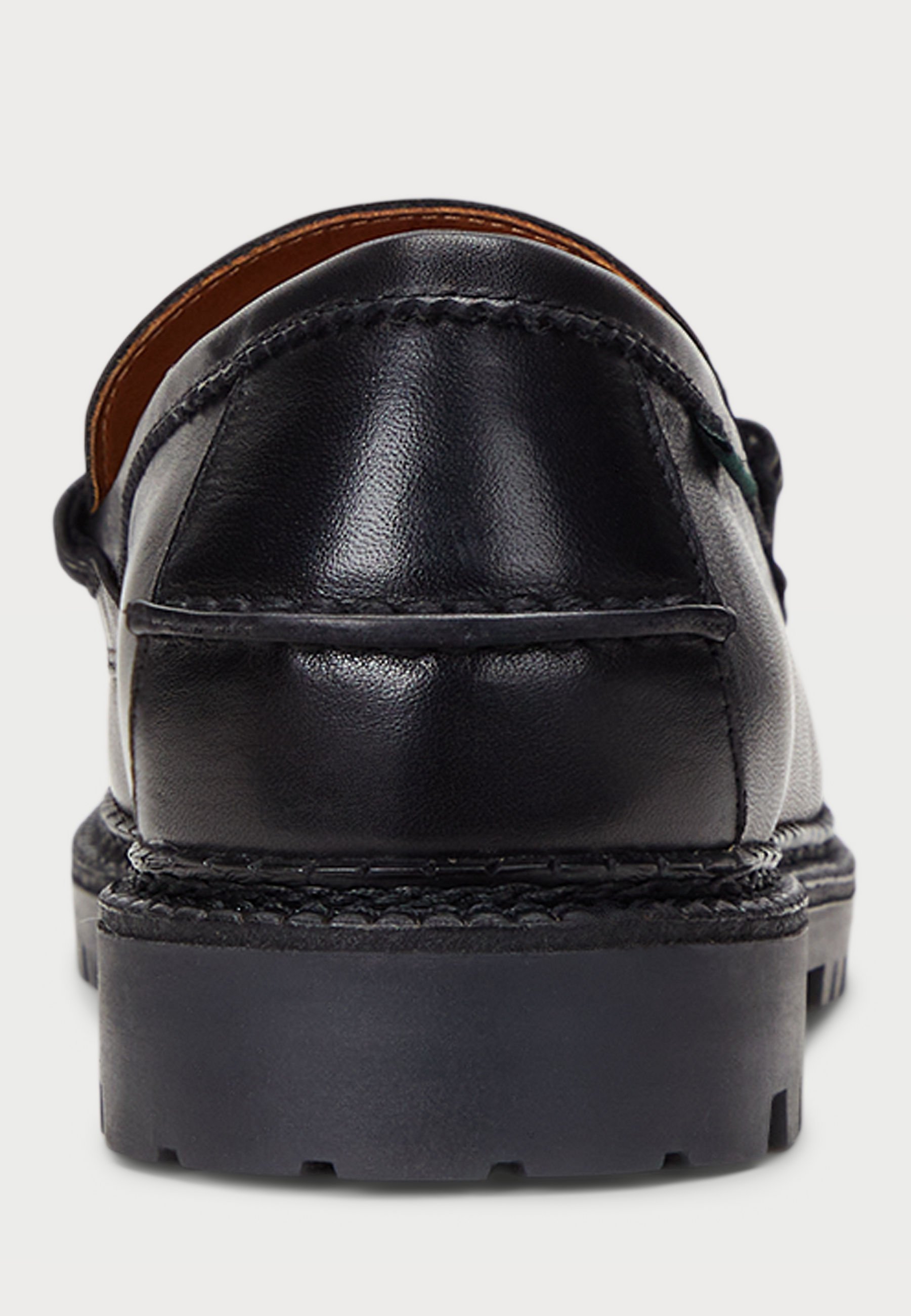 Polo Ralph Lauren JETT LUG-SOLE LEATHER PENNY LOAFER - Instappers - zwart