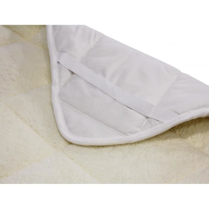 Cubrecolchón suave de 180x200 mm | 2 cm de grosor | Microfibra de alta calidad | Funda de tela Sherpa transpirable