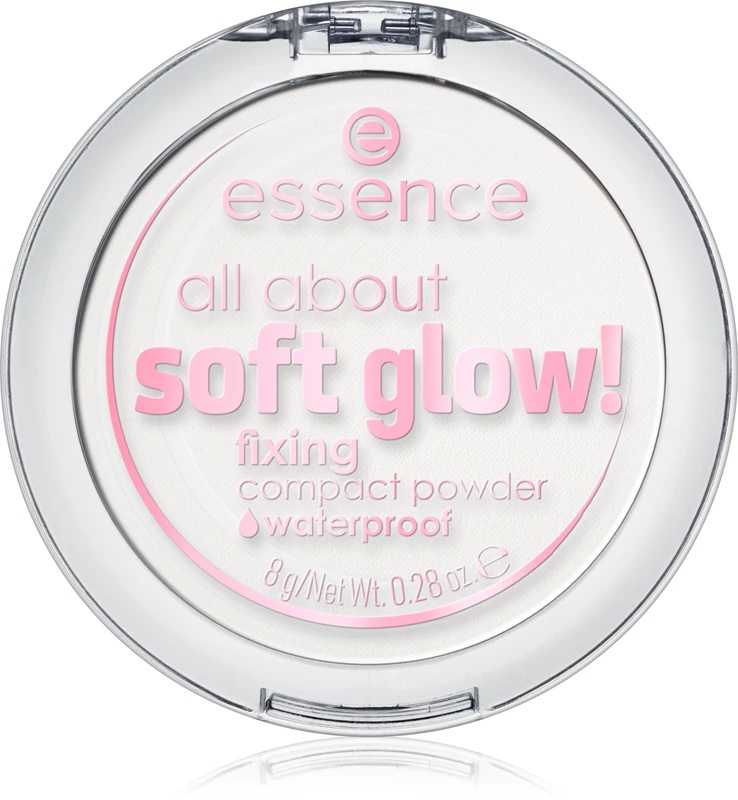 „essence All About Soft Glow!“ fiksuojanti permatoma pudra su spindesio efektu