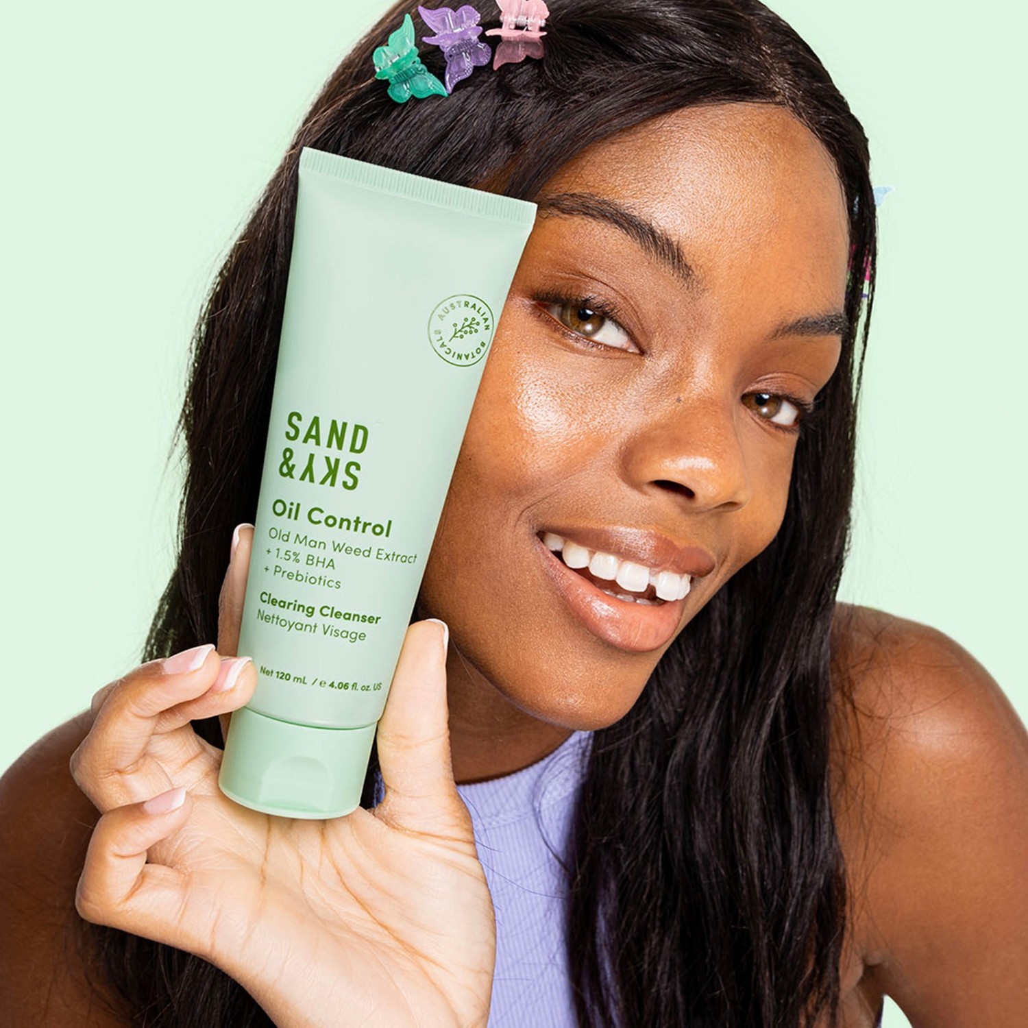 Sand & Sky gel za čišćenje lica, gel za čišćenje lica s uljnom kontrolom - 120 ml