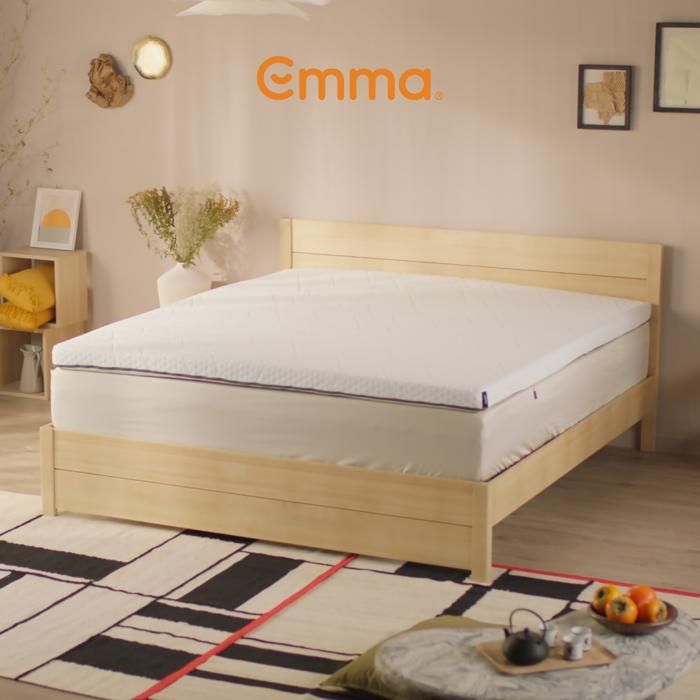 Emma | Emma Original Pro Mattress Topper 160x200 cm | Thermoregulating Foam | 5-Star Hotel Comfort | 8 cm Extra