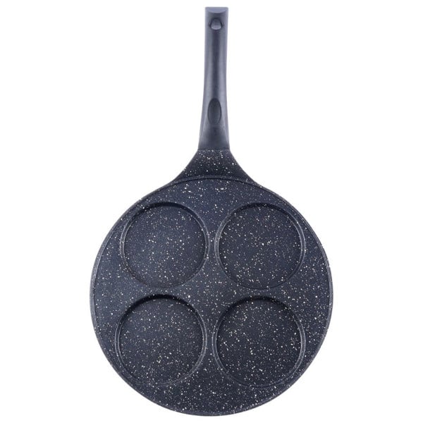 Patelnia do jajek naleśników granitowa 4 otwory GRANDE 27 cm