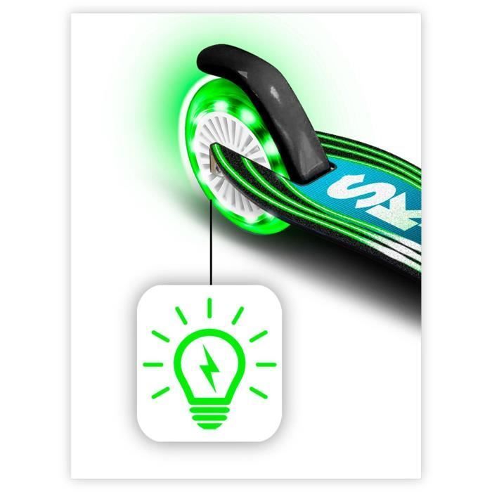 STAMP opvouwbare step met skid control en verlichte wielen