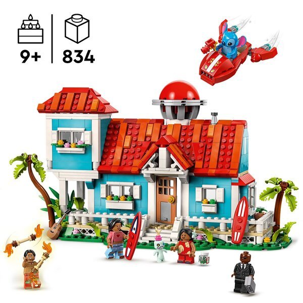LEGO Disney 43268 Lilo ir Stitch paplūdimio namelis