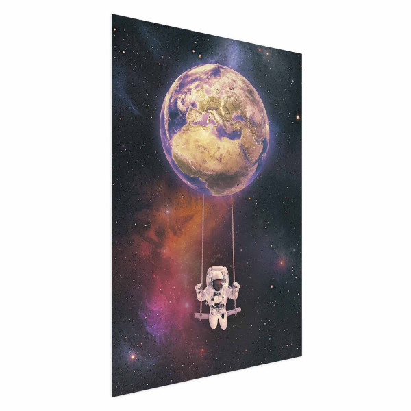 Plakat Kosmiczna huśtawka 21x30 cm