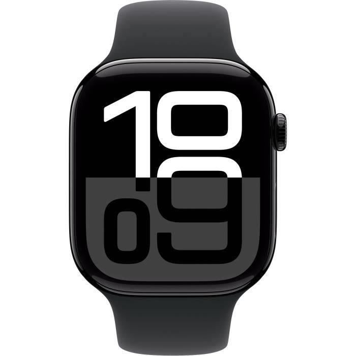 Apple Watch Series 10 GPS + Cellular - 46 mm - Aluminium Jet Black - Zwarte band M/L (2024) - Gereviseerd - Uitstekende staat