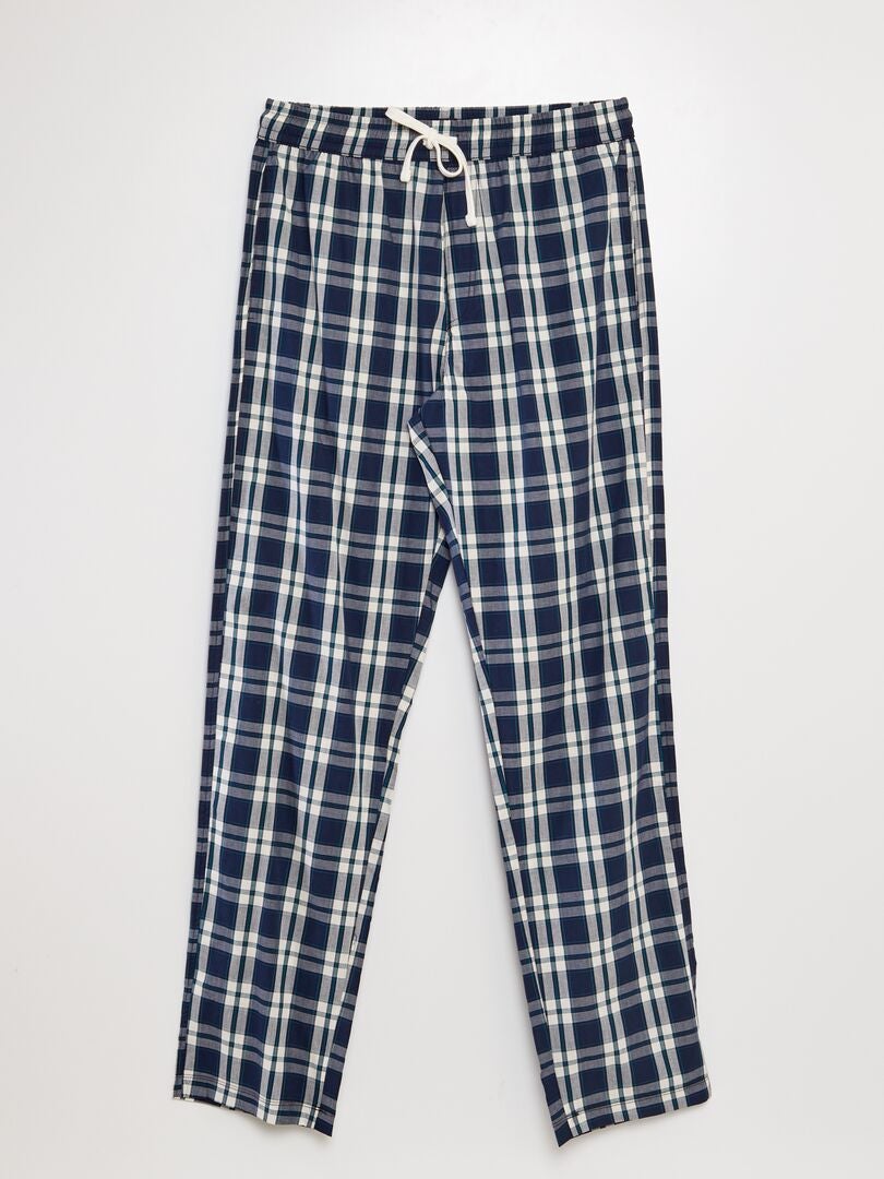 Conjunto de pijama comprido - 2 peças - AZUL