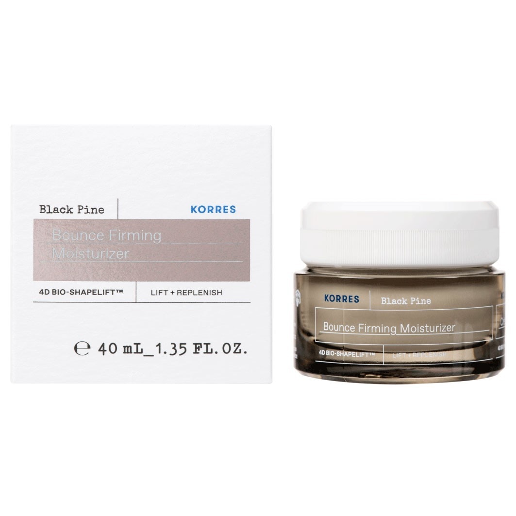 KORRES Anti-Aging-Pflege BLACK PINE 4D Bio-ShapeLift™ Straffende Feuchtigkeitscreme (Normale bis Mischhaut) – 40 ml