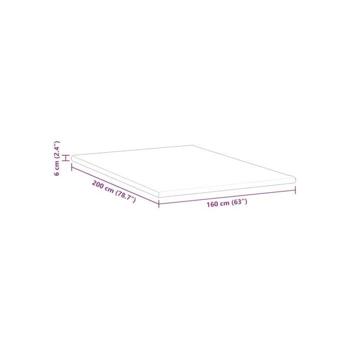 Cubrecolchón de espuma - vidaXL - 160x200 cm - Blanco - Tejido jacquard - Espuma de poliuretano - Refuerzo perimetral - Fácil mantenimiento