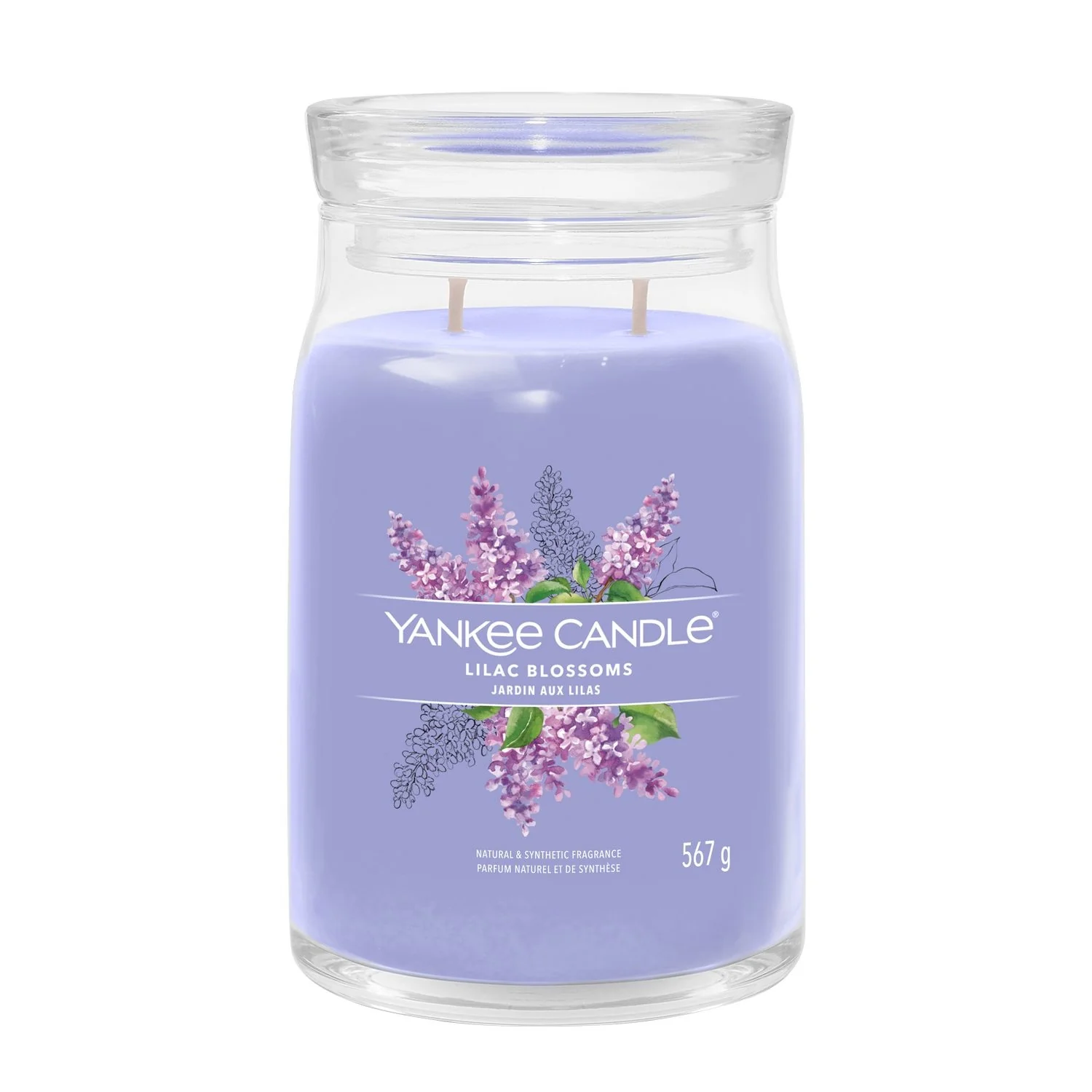 Signature Jar Candles Lilac Blossoms - Candela Profumata