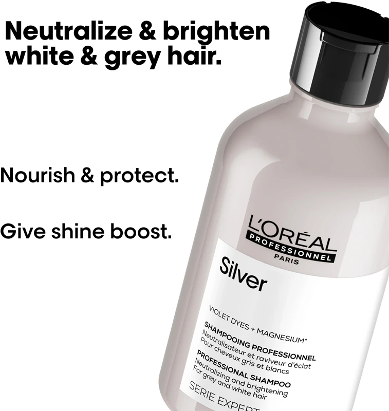 L'Oréal Professionnel Serie Expert Silver Silver shampoo para cabelos grisalhos