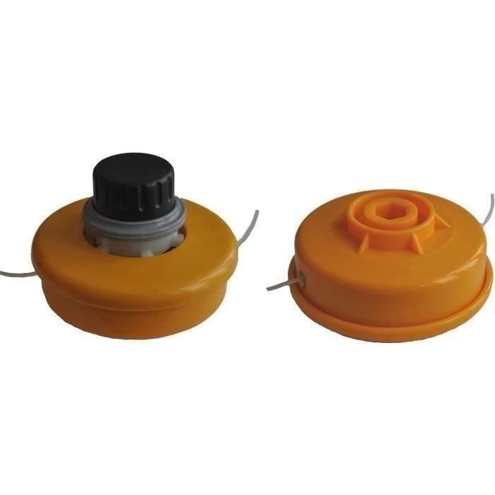 Tête fil nylon TAP-N-GO 2 fils pour désherbeuse McCULLOCH, hexagone de 16 mm avec vis de pas US 18G5/16