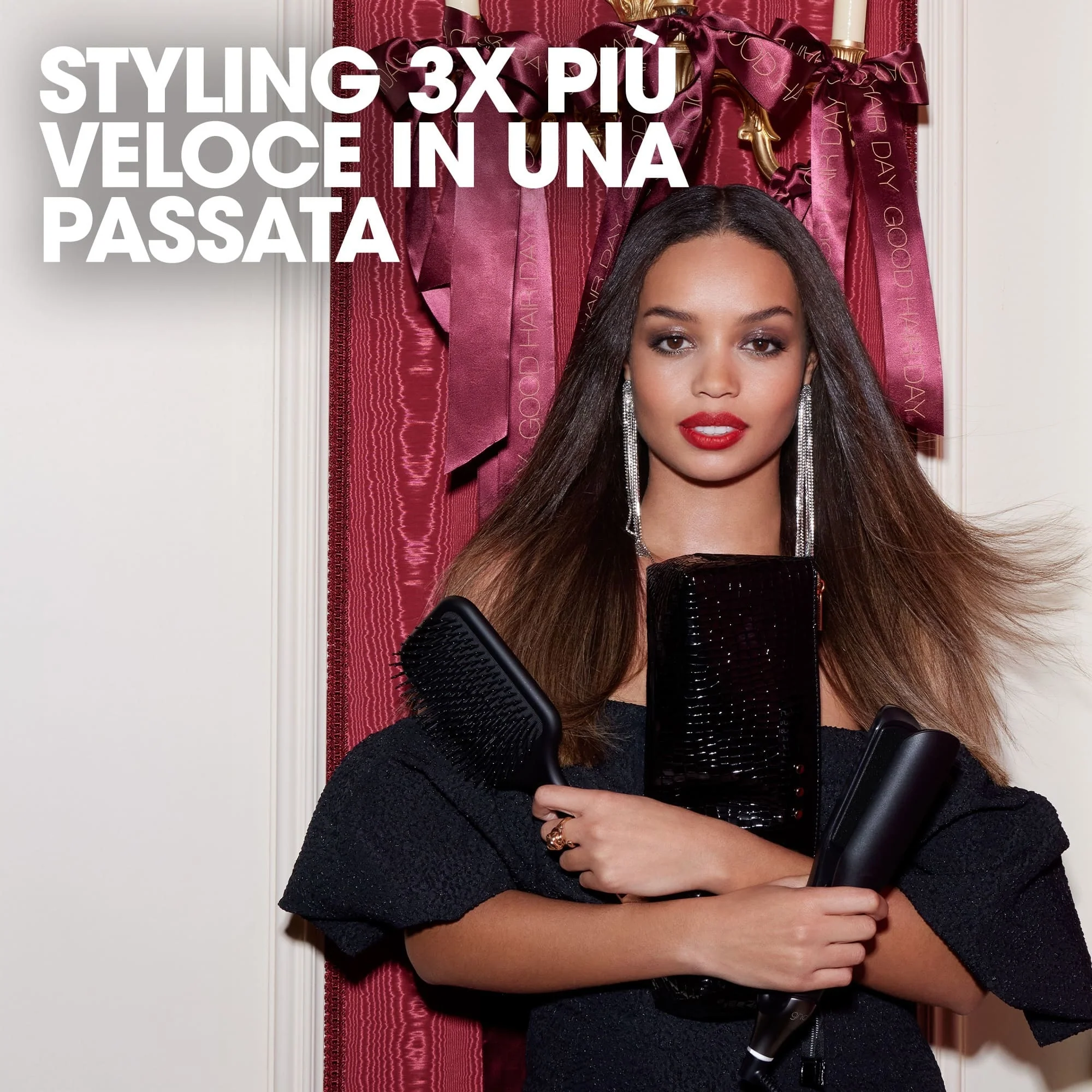 Styler ghd chronos max Gift Set - piastra per capelli professionale + paddle brush - Cofanetti per Capelli, Piastra Capelli, Spazzole