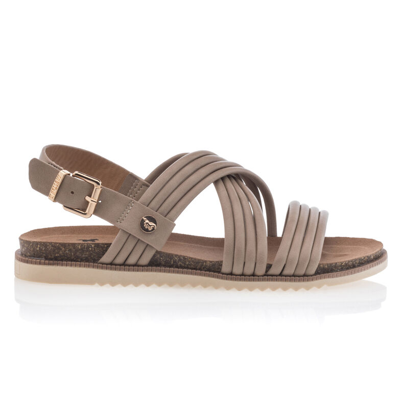 Beige sandaler / sko med åpen tå til dame