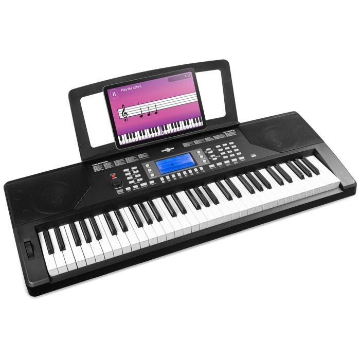 Max Rhapsody61P - 61-tangenters halvvektet elektronisk keyboard, komplett pakke, stereohøyttalere - MIDI-keyboard