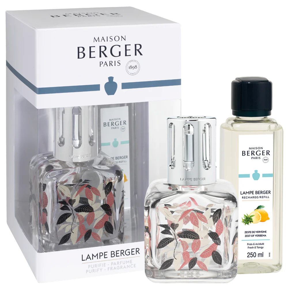 Lampe Coffret Glaçon Feuilles - Cofanetto con Lampada, Lampada Catalitica