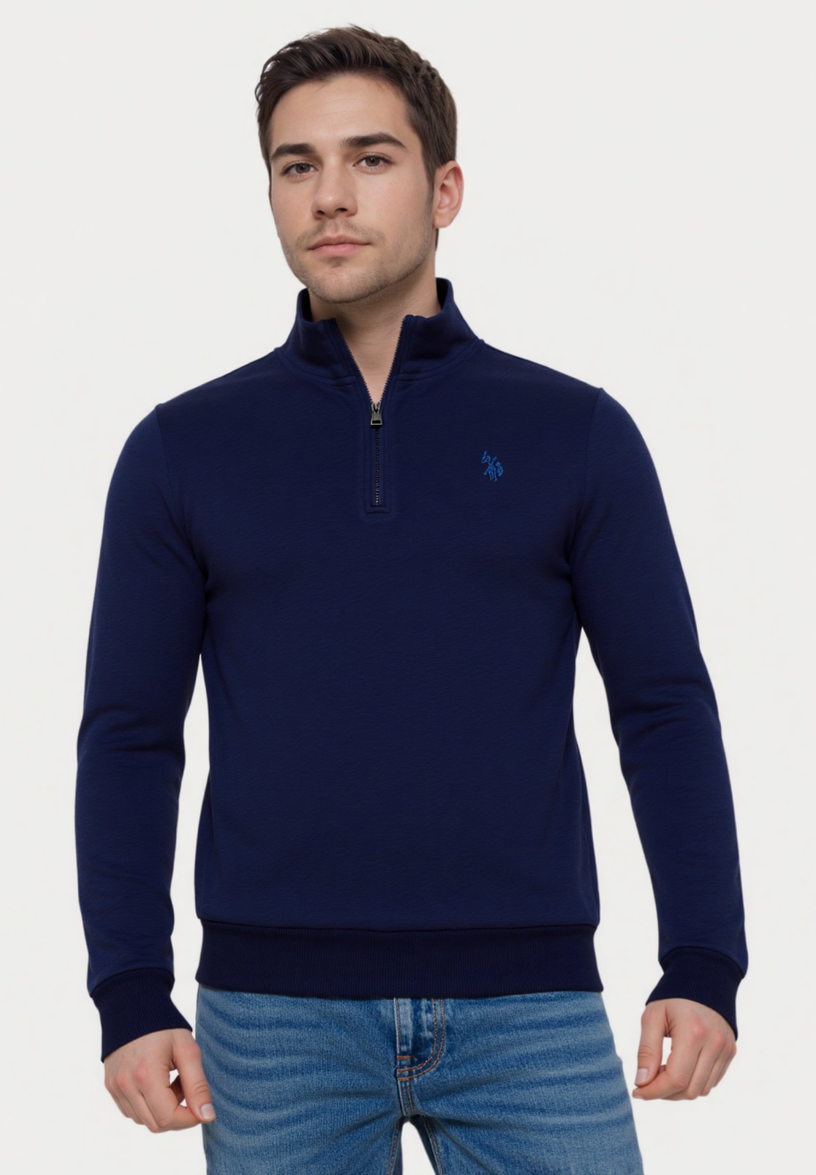 US Polo Assn. HALF ZIP - Sweatshirt - dunkelblau