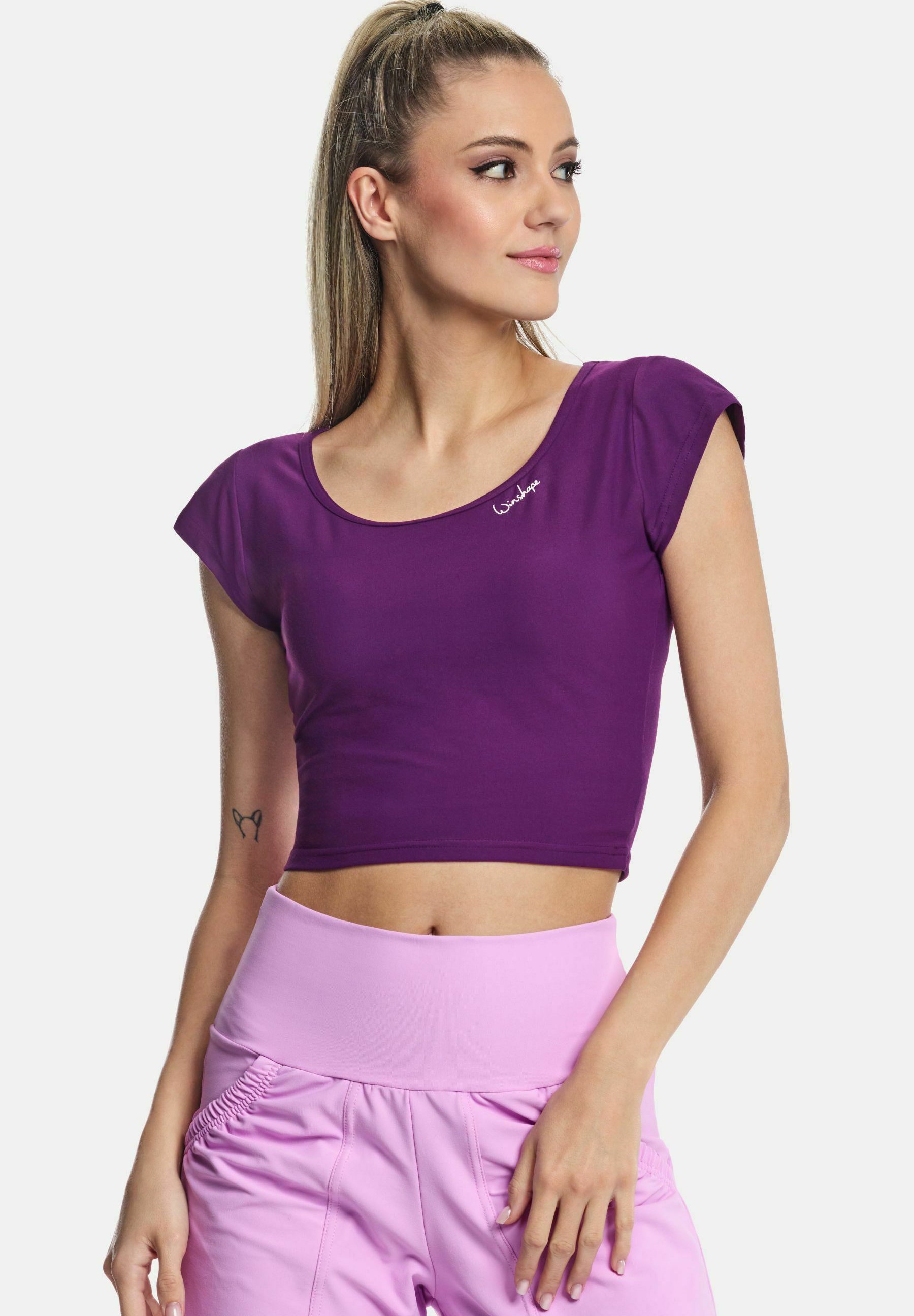 Winshape FUNCTIONEEL LICHT EN ZACHT KORT T-SHIRT - Sport T-shirt - donkerpaars