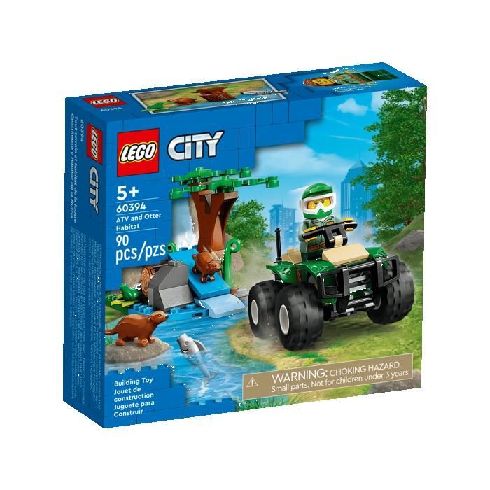 LEGO City 60394 Maasturi ja Saukon Luola Lahjat Lelut Keräilyesineet 5+