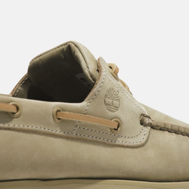 Scarpa da Barca in Pelle Classic da Uomo in                beige chiaro