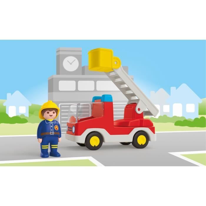 Caminhão de Bombeiros PLAYMOBIL Junior 71683, para crianças a partir de 12 meses.