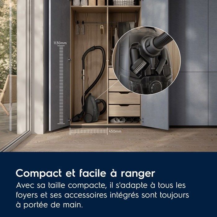 Aspirateur traîneau avec sac Electrolux 500 Electrolux EB51A3WB Marron