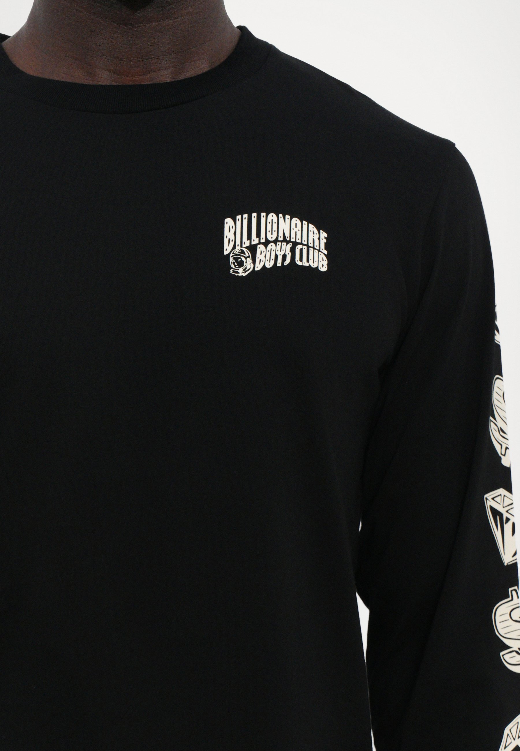 Billionaire Boys Club DIAMONDS DOLLARS - Top s dlouhým rukávem - black