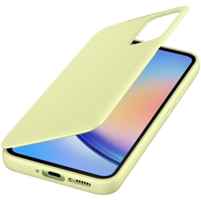 Samsung Smart S View Galaxy A34 5G hoesje lichtgroen