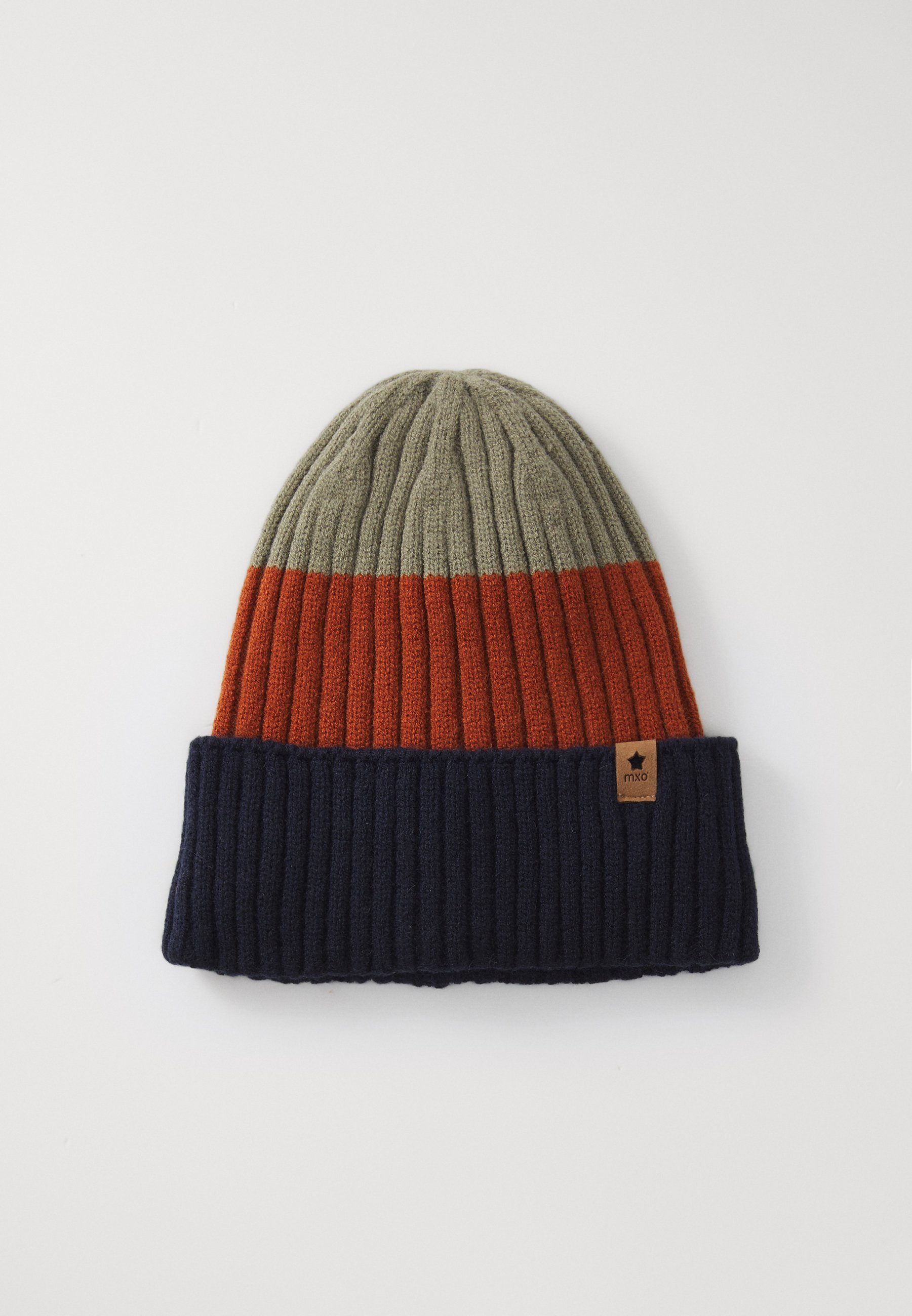 maximo Kindermütze mit Streifen, Umschlag, komplett gefüttert, Unisex - Mütze - marineblau/mehrfarbig