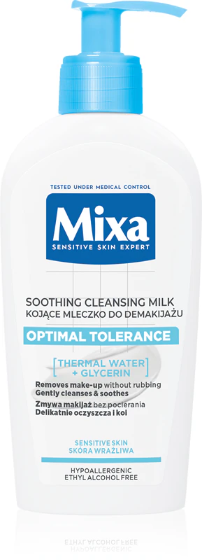 Leite demaquilante Mixa Optimal Tolerance