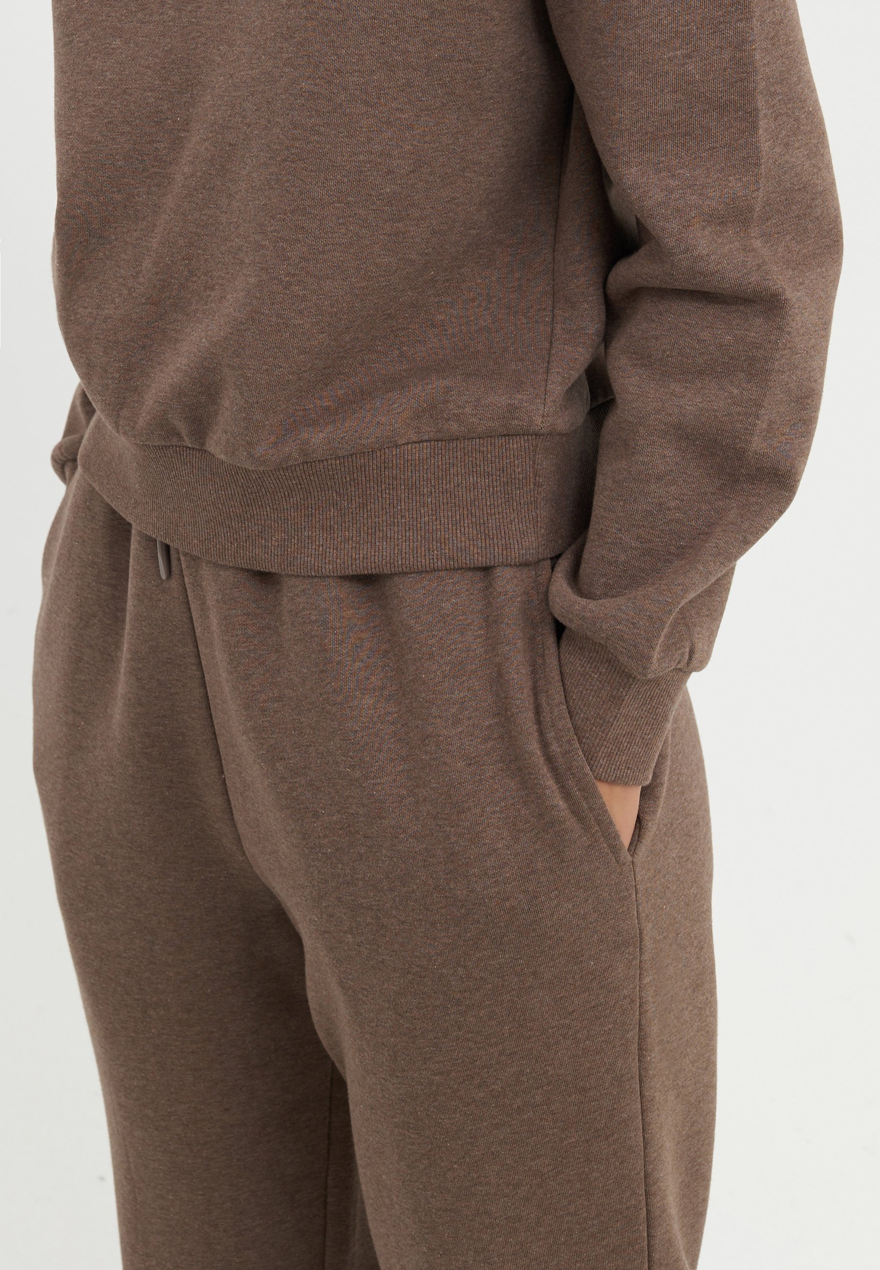 Ensemble de survêtement Even&Odd - Bas de survêtement - marron chiné