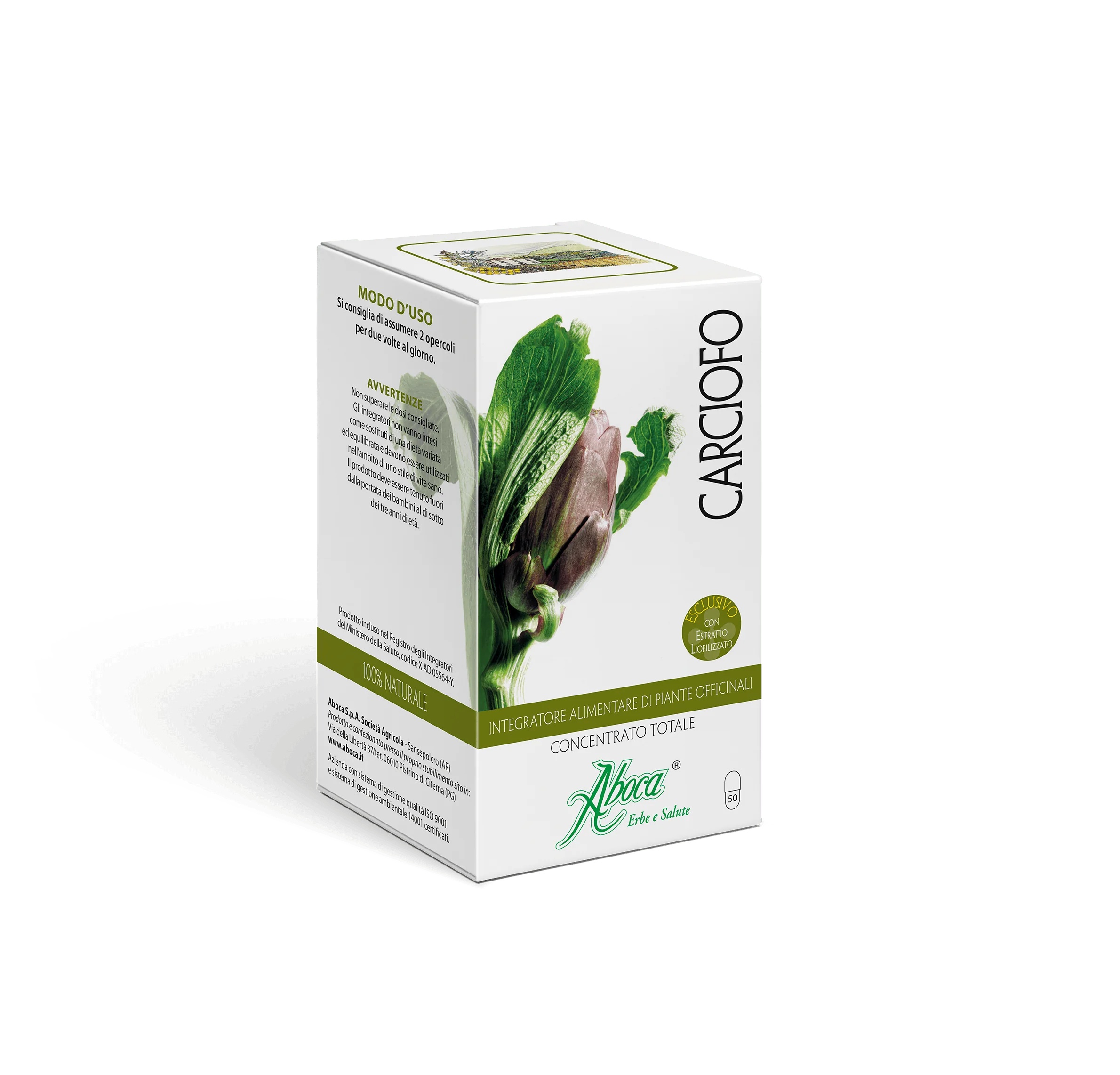 ABOCA Aboca Artisjok totaalconcentraat 50 capsules spijsverteringssupplement