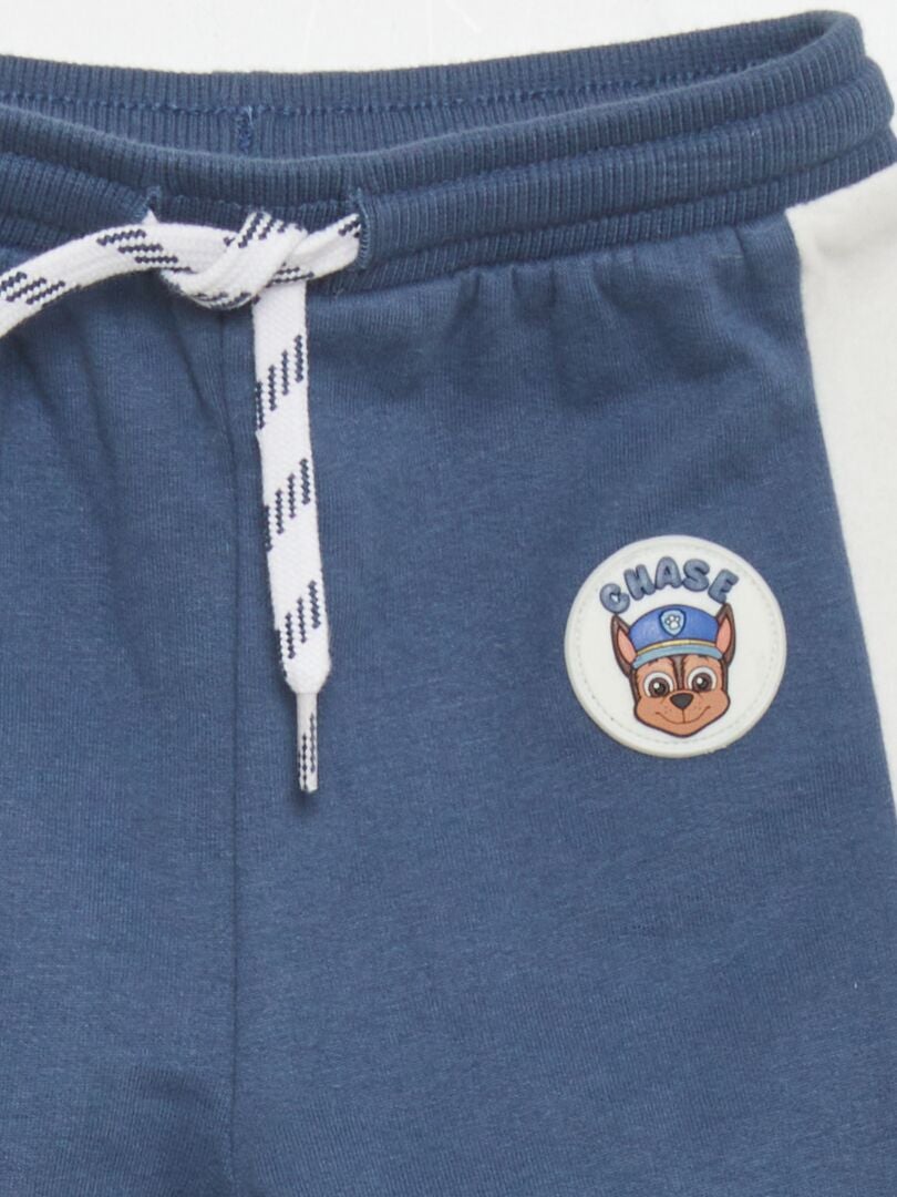 Calça de moletom bicolor 'Patrulha Canina' - AZUL