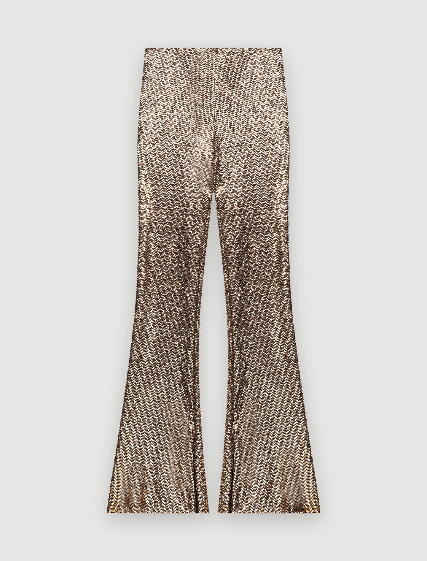 Stretch flared broek met pailletten - Dore