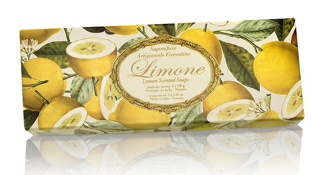 Ročno izdelan komplet mila z vonjem limone Kopalni geli in mila