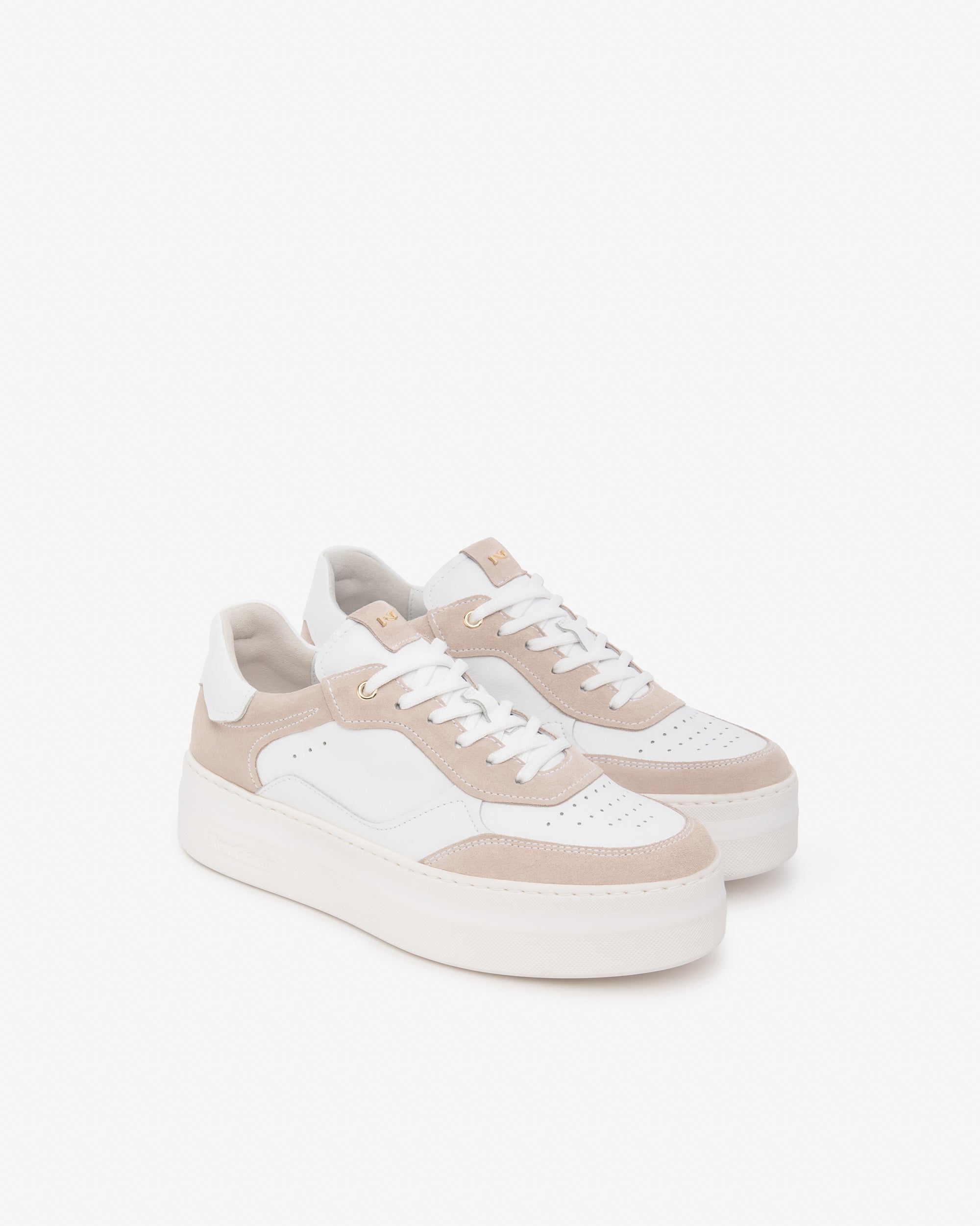 Baskets en cuir et daim pour femmes