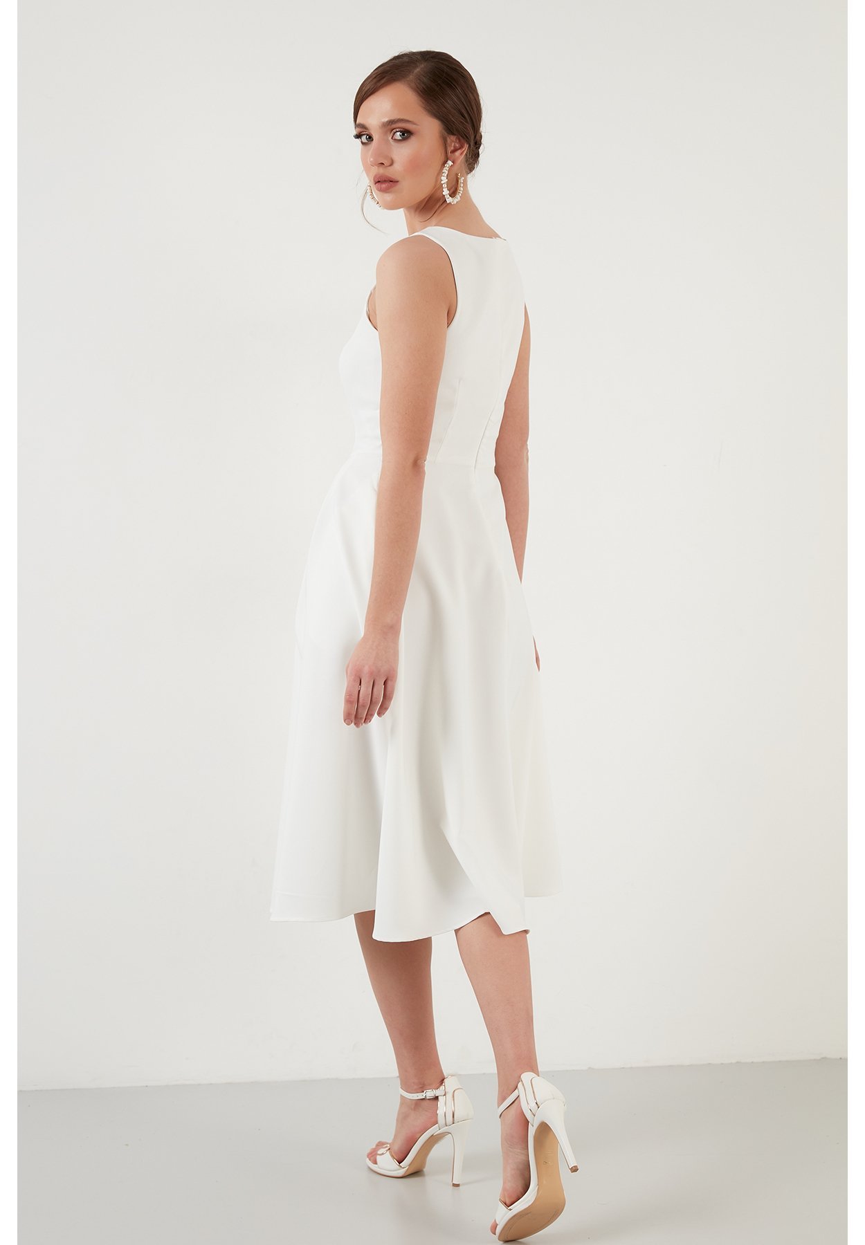 LELA COCKTAIL DRESS - Cocktailkjole - ecru