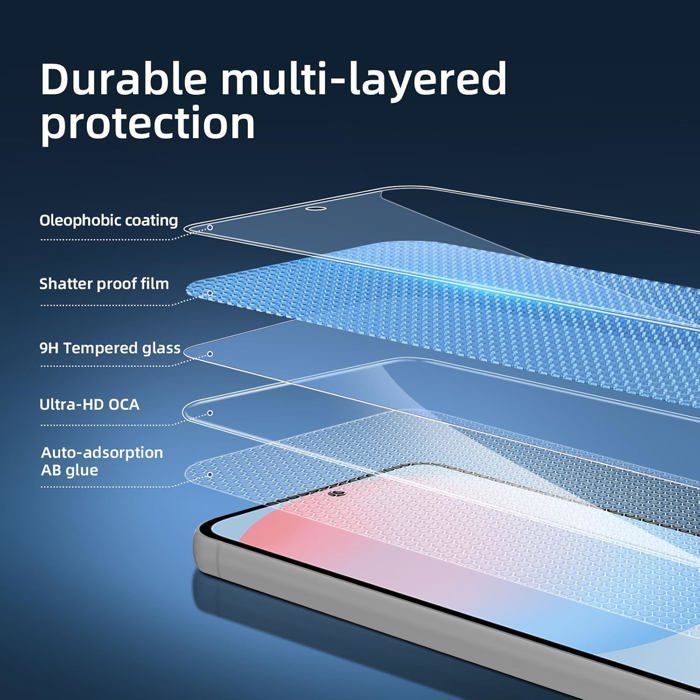Lot de 3, Verre Trempé pour Samsung Galaxy S25 FE  Protection efficace contre les Rayures, Dureté 9H Glass