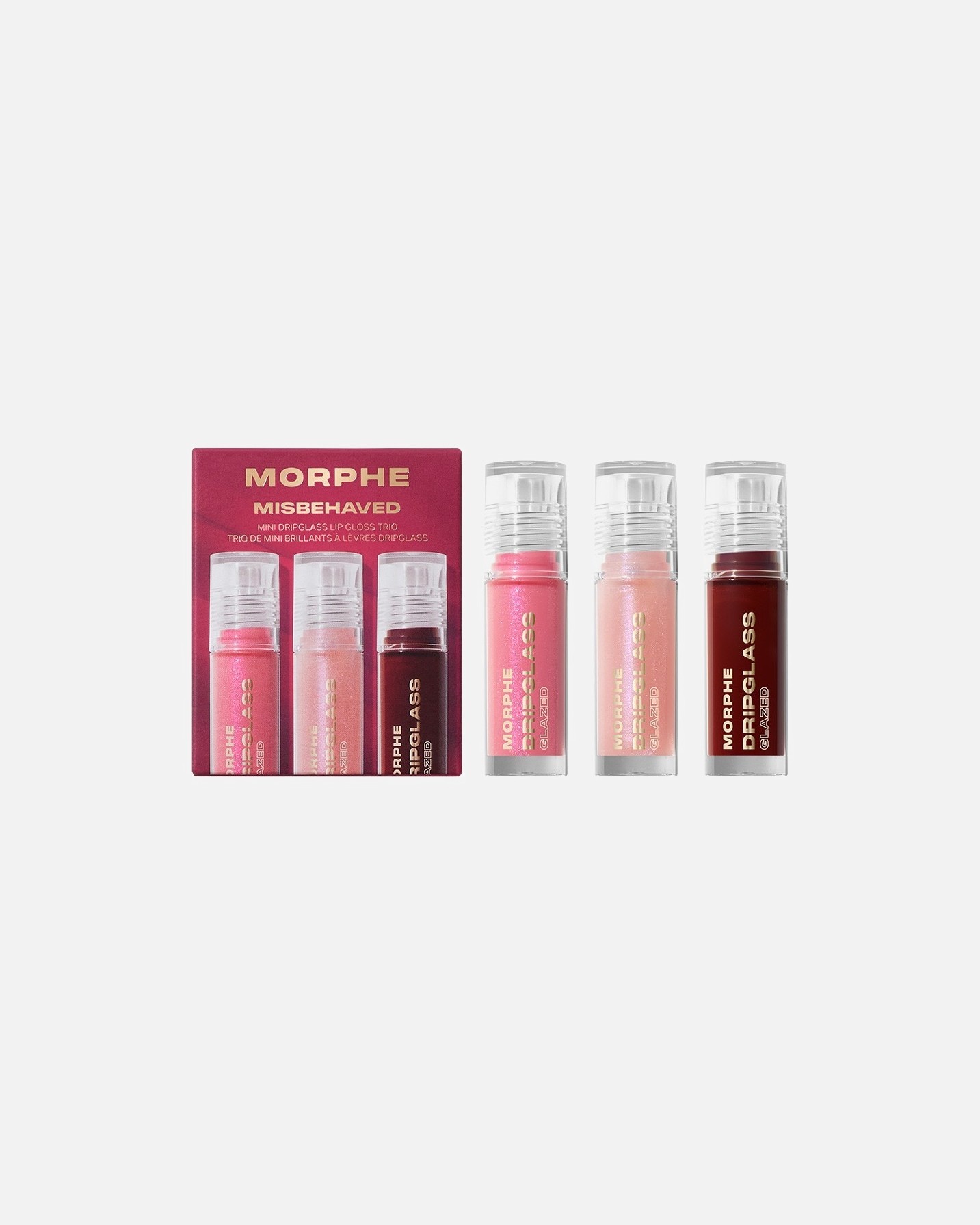 Morphe lūpų blizgis „Misbehaved Mini Dripglass Trio“ – 1 vnt.