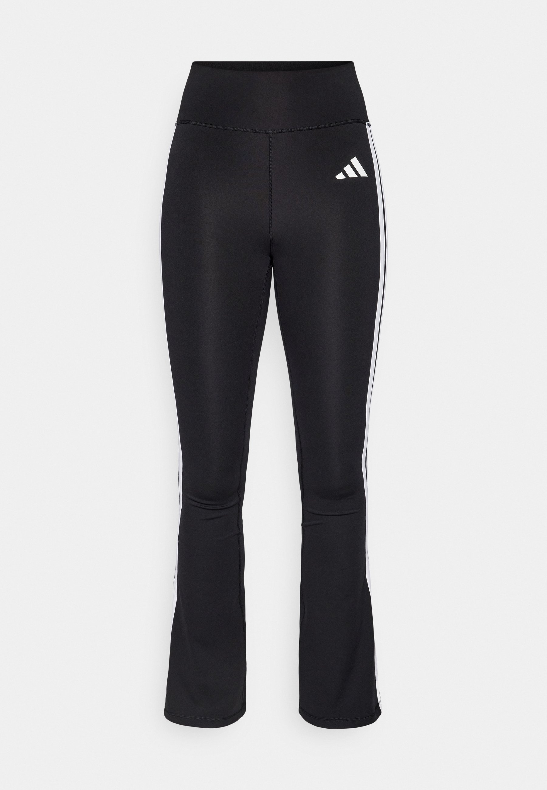 Leggings évasés adidas Performance OPTIME ESSENTIALS 3 STRIPES - Noir/Blanc