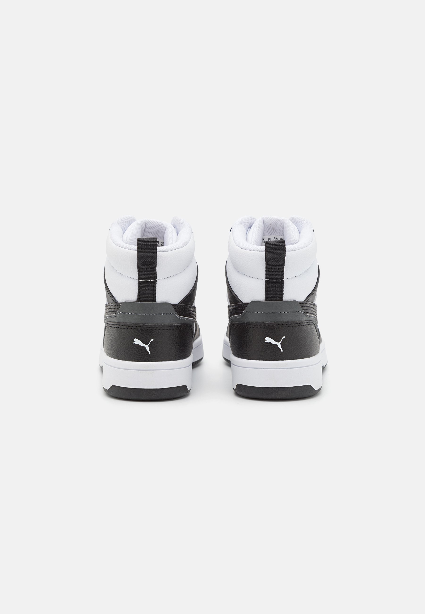 Puma REBOUND V6 MID JR - Hoge sneakers - wit/zwart/schaduwgrijs