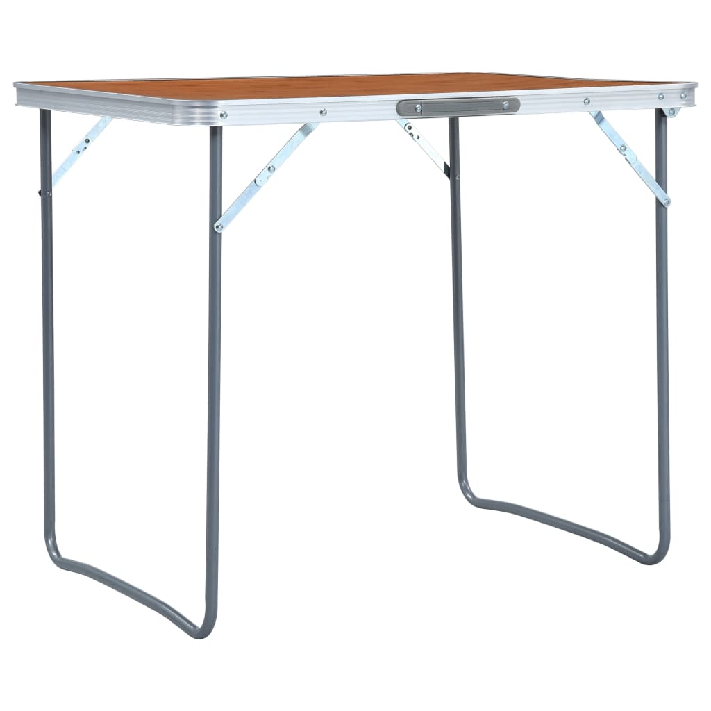 Mesa dobrável Vidaxl com estrutura metálica