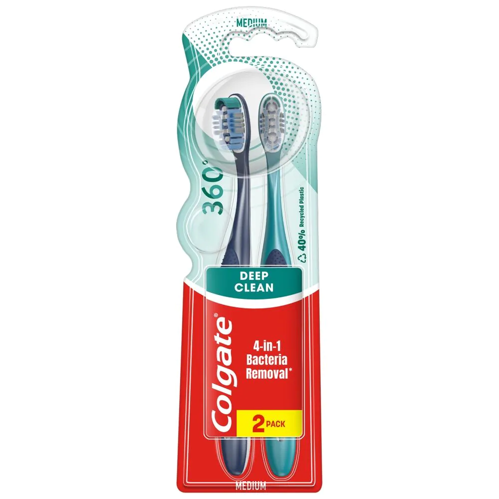 Colgate Szczoteczka 360 Średnia Duopack