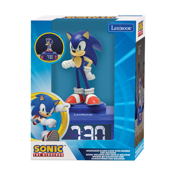 Ceas deșteptător digital sonic pentru copii cu figurină 3D cu lumină de noapte