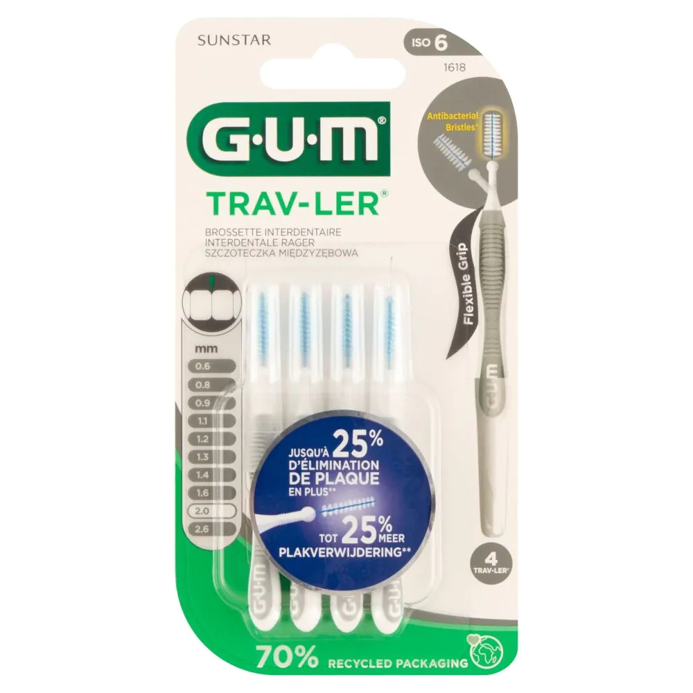 Gum Trav-Ler 2.0 mm Szczoteczki międzyzębowe