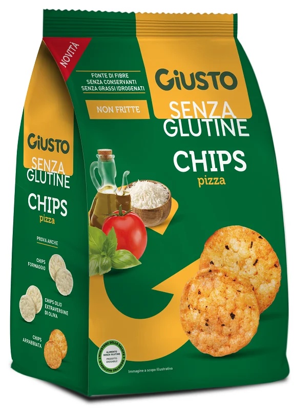GIUSTO Giusto Chips sans gluten saveur pizza 40g Snack
