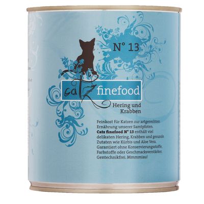 catz finefood dåse blandet prøvepakke 6 x 800 g