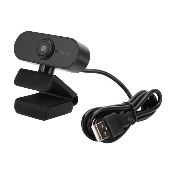 Webcam - Vvikizy - 1080P - Microfono integrato - Plug and Play - Rotazione a 360 gradi