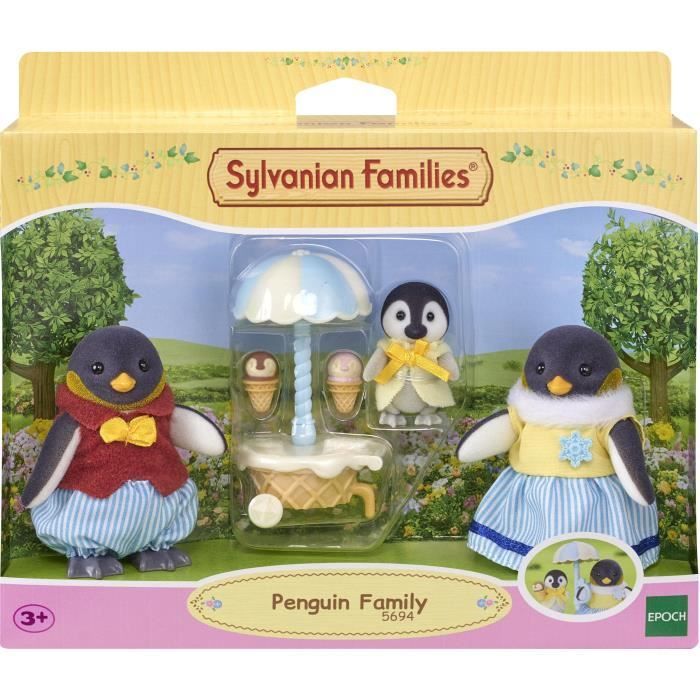 Doll - SYLVANIAN FAMILIES - The Penguin Family - White - Multicolored - Model 5694