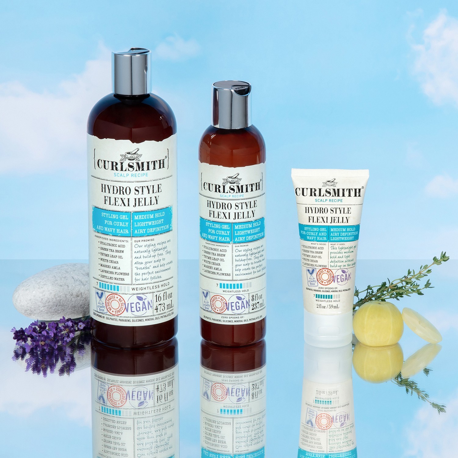 Curlsmith vlasový gél Hydro Style Flexi Jelly - 237 ml